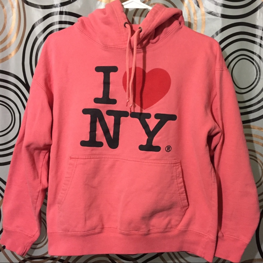 Saad "I love NY" Hoodie Sweater Sz S